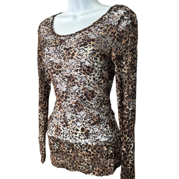 Cheetah Mesh Long Sleeve - Picture 1 of 7